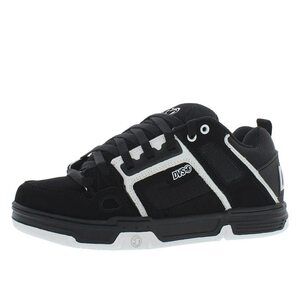 DVS Men's Comanche Skate Shoe, Black/White Nubuck, 12